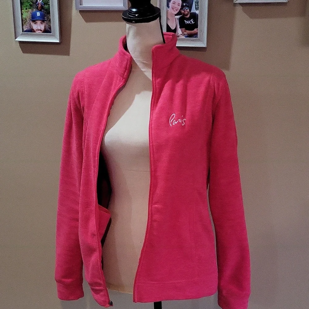 Paris Vibrant Pink Zip-Up - Picture 7 of 11